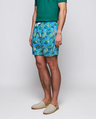 Bañador estampado tropical azul y verde by MIRTO | 01722_0051_1