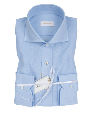 Casual blue chiffon shirt