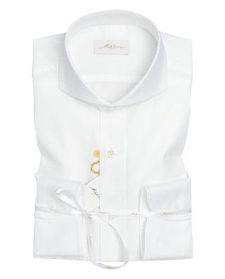 Camisa vestir algodón popelín blanco