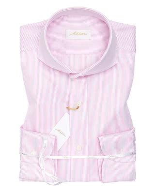 CAMISA MANGA LARGA RAYAS ROSA by MIRTO
