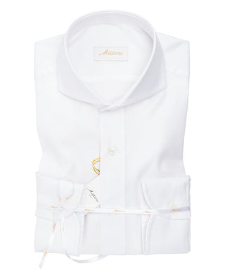 CAMISA VESTIR ALGODON panama blanco by MIRTO