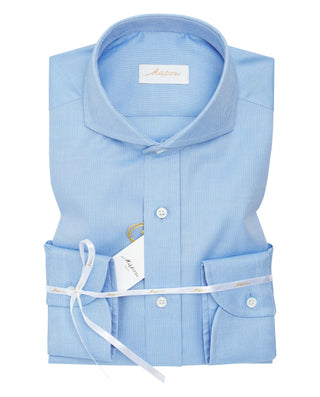 CAMISA VESTIR ALGODON panama azul by MIRTO