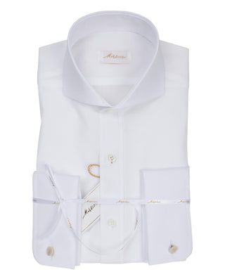CAMISA VESTIR ALGODON PUÑO DOBLE blanco by MIRTO