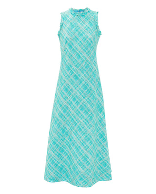 Vestido tweed turquesa by MIRTO