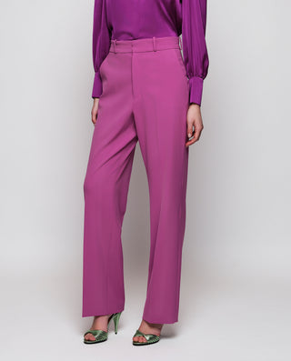 Pantalón crepe morado