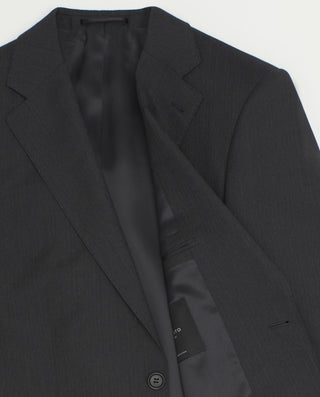 Traje gris oscuro de lana espiga by MIRTO | 02826_0050_3