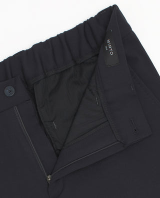 Blue tailored technical jogger pants