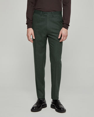 REGULAR FIT GRAY WOOL TROUSERS