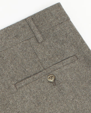 Beige Donegal dress trousers