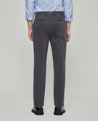 Pantalón regular fit algodón strech gris by MIRTO