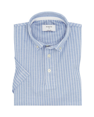 Polo rayas azules y blancas en hilo de Escoci by M | 03055_0051_1