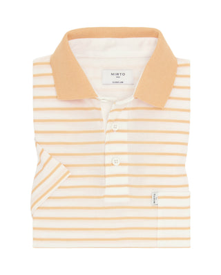 Polo de piqué rayas horizontales blancas y na by M | 03059_0051_1