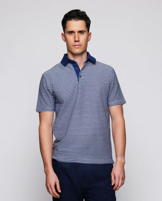 Polo rayas horizontales azul marino y blanco by MI | 03061_0050_2