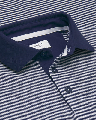 Polo rayas horizontales azul marino y blanco by MI | 03061_0050_5