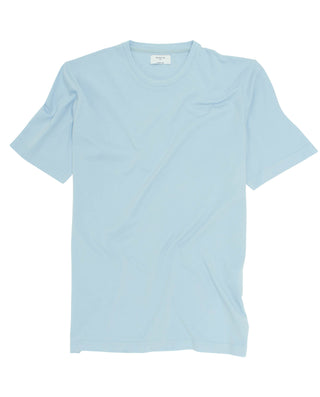 Camiseta celeste cuello redondo de algodón or by M | 03075_0051_2