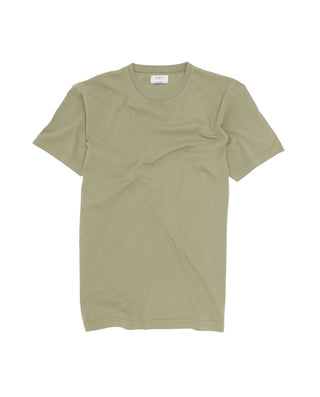 Camiseta cáqui cuello redondo de algodón orgá by M | 03075_0053_2