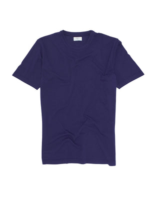 Camiseta azul marino cuello redondo de algodó by M | 03075_0057_2