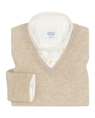 Jersey cuello V de Lambswool by MIRTO | 03118_0050_1