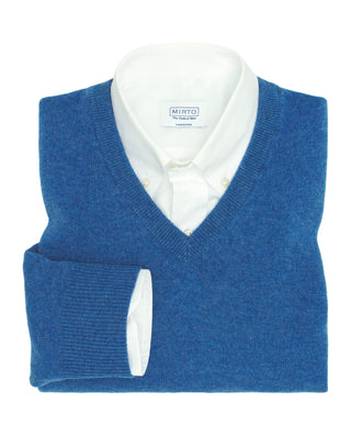 Lavender Lambswool V-neck jumper