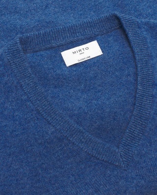 Lavender Lambswool V-neck jumper