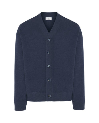 Cárdigan de punto azul aspecto cashmere by MIRTO | 03133_0052_1