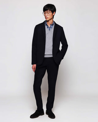 Jersey de Cashmere cuello V gris