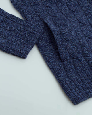 Chaqueta mezcla de Lana azul marino