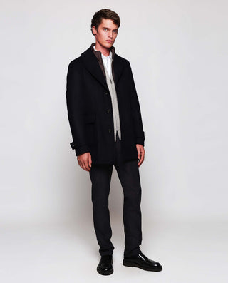 Chaqueta de punto Lambswool gris