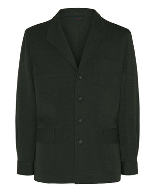 Chaqueta Teba verde de lana merino