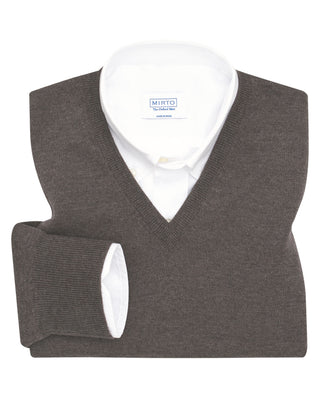 Jersey de lana merino (cuello V) by MIRTO | 03538_0050_1