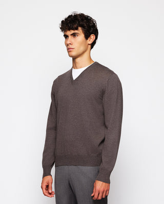 Jersey de lana merino (cuello V) by MIRTO | 03538_0050_2