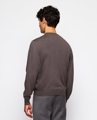 Jersey de lana merino (cuello V) by MIRTO | 03538_0050_3