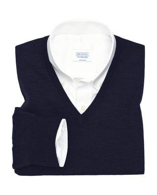 Jersey de lana merino (cuello V) by MIRTO | 03538_0055_1