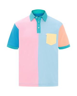 Polo patchwork multicolor de algodón by MIRTO