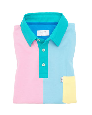 Polo patchwork multicolor de algodón by MIRTO