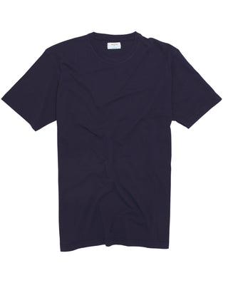 Camiseta azul marino cuello redondo de by MIRTO