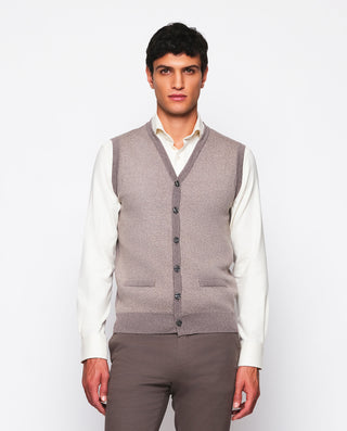 Chaleco jacquard con botones by MIRTO | 03655_0050_2