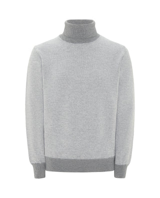 Jersey de punto cuello cisne con contrastes by MIR | 03666_0051_1