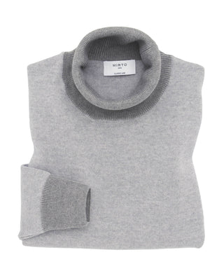 Jersey de punto cuello cisne con contrastes by MIR | 03666_0051_2