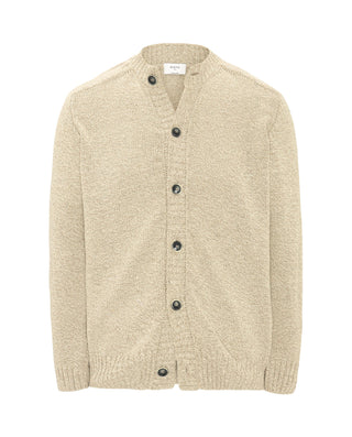 Chaqueta de punto beige con botones by MIRTO | 03670_0050_1