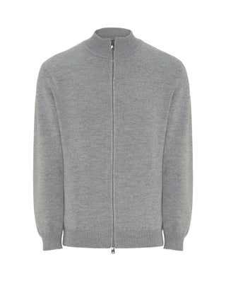 Chaqueta de punto melange con cremallera by MIRTO | 03672_0052_1