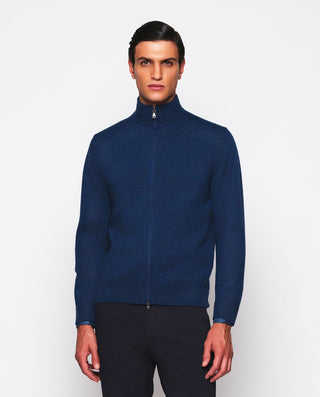 Chaqueta de punto melange con cremallera by MIRTO | 03672_0054_2