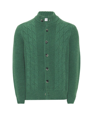 Chaqueta de punto verde con frontal motivos by MIR | 03681_0050_1