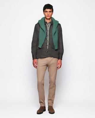 Chaqueta de punto verde con frontal motivos by MIR | 03681_0050_4