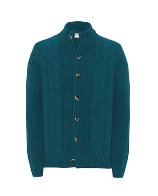 Chaqueta de punto frontal con motivos geométr by M | 03681_0051_1