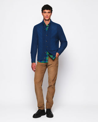 Chaqueta de punto frontal con motivos geométr by M | 03681_0052_5