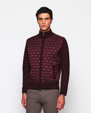 Chaqueta granate delantero acolchado by MIRTO | 03685_0051_2