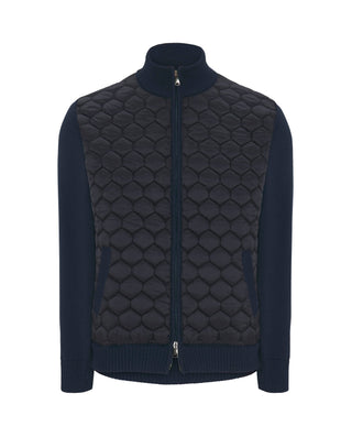 Chaqueta azul marino delantero acolchado by MIRTO | 03685_0052_1