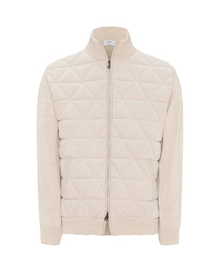 Chaqueta beige delantero acolchado de pana by MIRT | 03687_0050_1