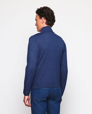 Chaqueta azul delantero acolchado de pana by MIRTO | 03687_0051_3